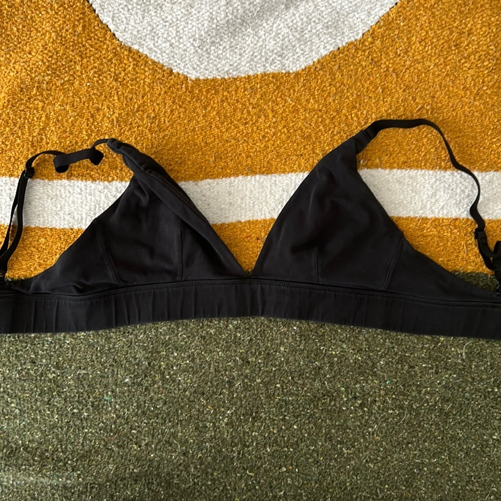 Organic Basics Black Triangle Wireless Bra